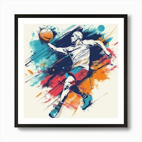 Basketball Player 3 Art Print