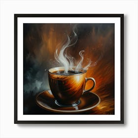 Coffee On A Saucer Art Print