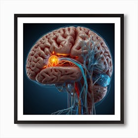Human Brain Art Print