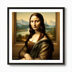 Modern Mona Lisa  Art Print