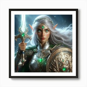 Elf Hd Wallpaper Art Print