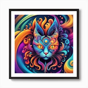 Magical Cat 1 Art Print