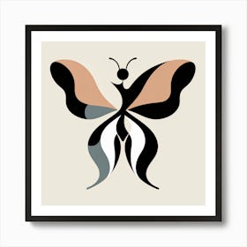 Abstract Butterfly 1 Art Print