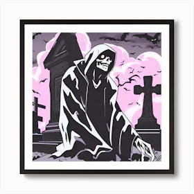 Skeleton In The Graveyard 3 Poster