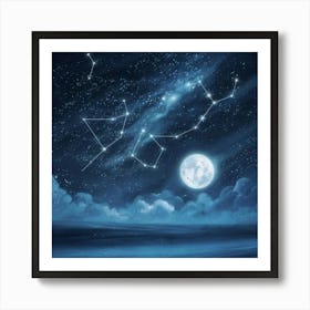 Constellations In The Sky Art Print