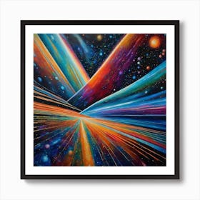 Space Rays Art Print