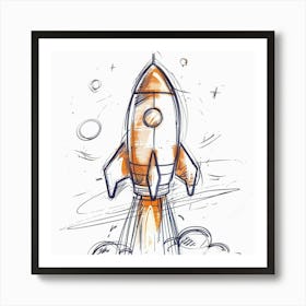 Rocket Launch 3 Art Print