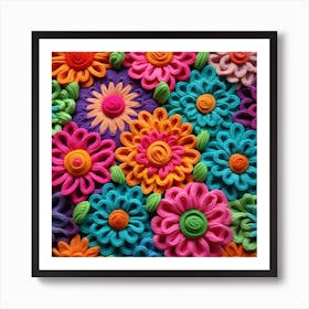 Colorful Flowers 8 Art Print