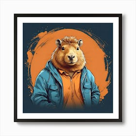 Capybara 1 Art Print