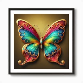 Colorful Butterfly Art Print