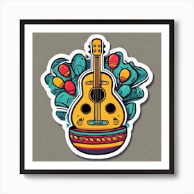 Mexican Guitar 17 Art Print