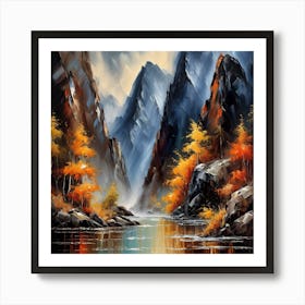 Autumn In The Mountains Art Print