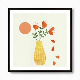 Mini Bouquet Square Art Print