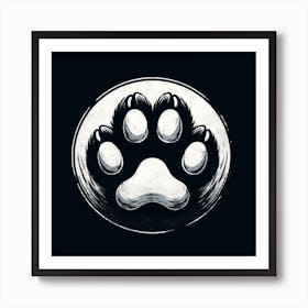 Paw Print Art Print