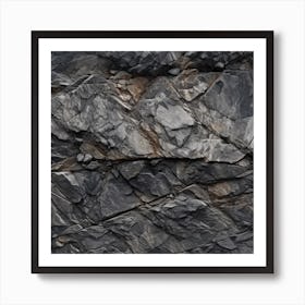 The Texture Of A Rugged Mountain Art Print