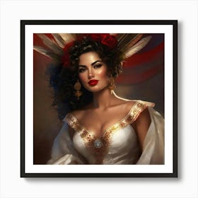 Mexican Beauty Portrait 2 Art Print