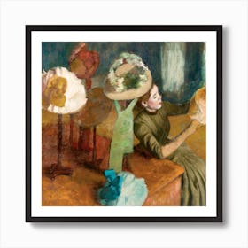 The Millinery Shop, Edgar Degas Art Print