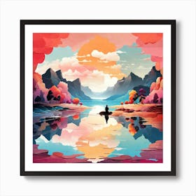 Meditative Landscape Art Print