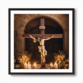 Crucifixion Of Jesus 3 Art Print