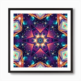 Psychedelic Star 1 Art Print