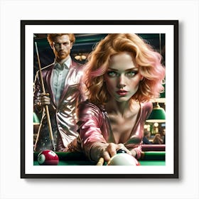 Billiards Game Art Print