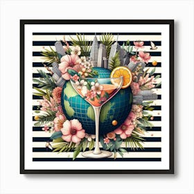 Cocktail In A Glass Art Print