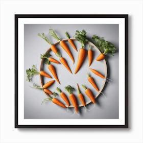 Carrots In A Circle 30 Art Print