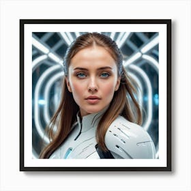 Futuristic Woman 33 Art Print