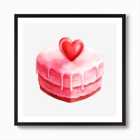 Valentine'S Day Cake 5 Art Print