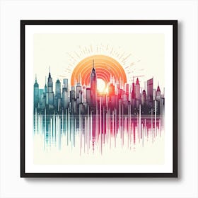 New York City Skyline 5 Art Print