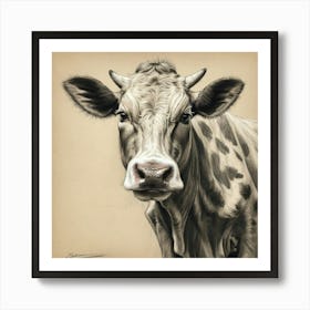 Cow Portrait 11 Art Print