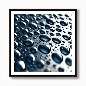Water Droplets 15 Art Print