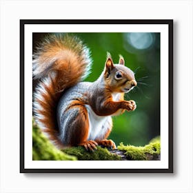 Squirrel In The Forest 269 Art Print