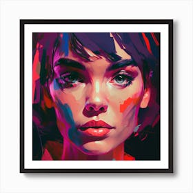 Pretty Face Fine Art Style Portrait Art Print