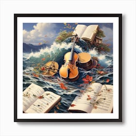 Music, Notes 6 Art Print