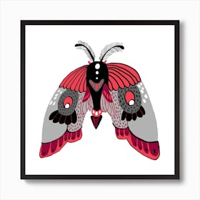 Butterfly Black Art Print
