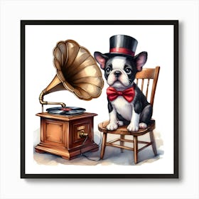 Boston Terrier~Reimagined Art Print