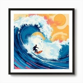 Surf the day away Art Print