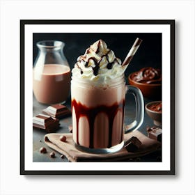 Chocolate Milkshake 2 Art Print