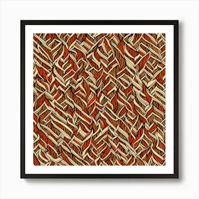 A Seamless Pattern Asymmetrical Zigzags And Jagged Lines, Herringbone Pattern, 148 Art Print