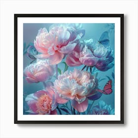 The Ethereal Garden 1 Botanical  Art Print Art Print