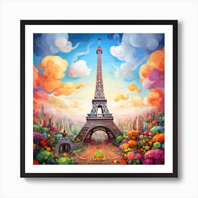 Paris Eiffel Tower 1 Art Print