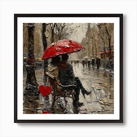 Love In Paris Art Print