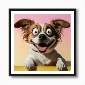 Funny Dog Art Print