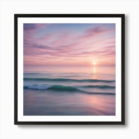 Sunset At The Beach 2 Art Print