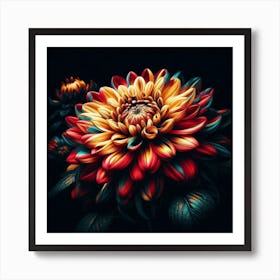 The Fiery Flower Art Print