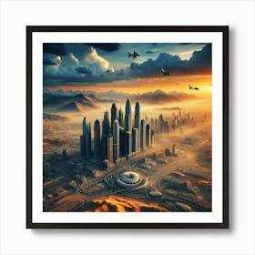 Futuristic Cityscape Art Print