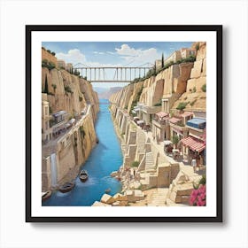 City By The Sea Art Print