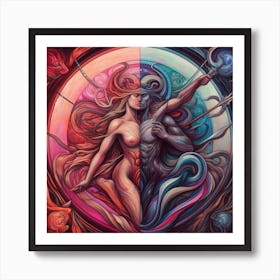 Venus And Jupiter 1 Art Print