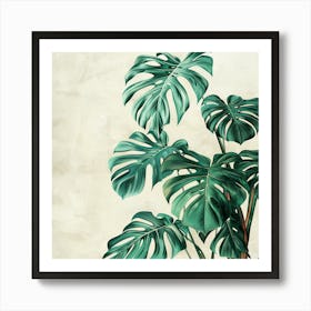 Monstera Plant Art Print